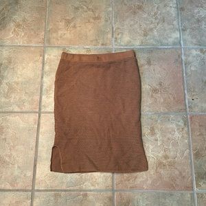 Brown Vera wang knit skirt